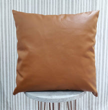 Load image into Gallery viewer, Efolki Faux Leather Decorative Throw Pillow Covers 18x18 inch Set of 2